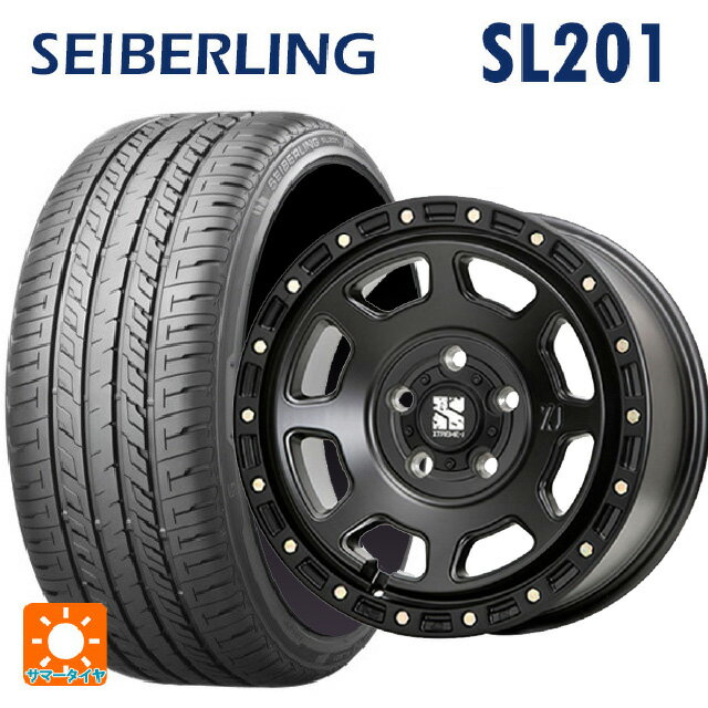 205/60R16 92H セイバーリング セイバーリング SL201(ブリヂストン工場生産） エムエルジェイ エクストリームJ XJ07 Satin Black 16-7J 国産車用 サマータイヤホイール4本セット