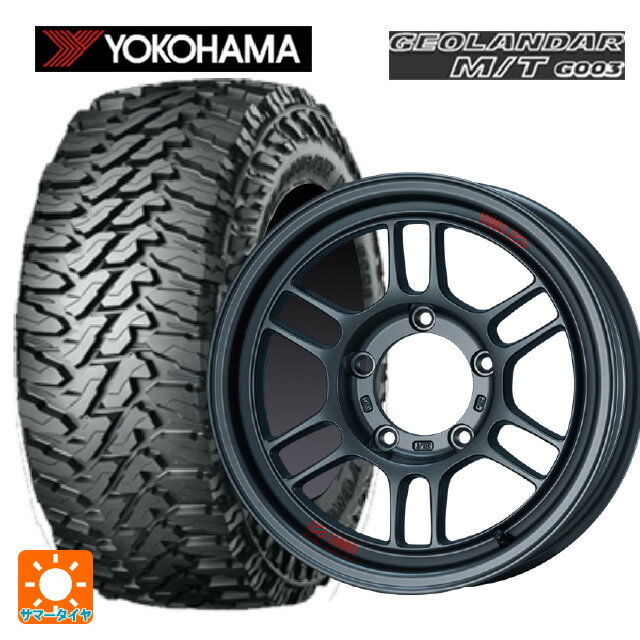 215/70R16 100/97Q ヨコハマ ジオランダー M/T G003 正規品 エンケイ オールロード RPT1 マットダークガンメタリック 16-5.5J 国産車用 サマータイヤホイール4本セット