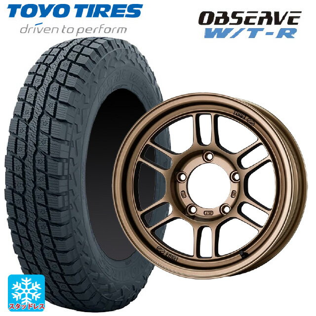 225/70R16 102/99Q トーヨー オブザーブ W/T-R エンケイ オールロード RPT1 マットブロンズ 16-5.5J 国産車用 スタッドレスタイヤホイール4本セット