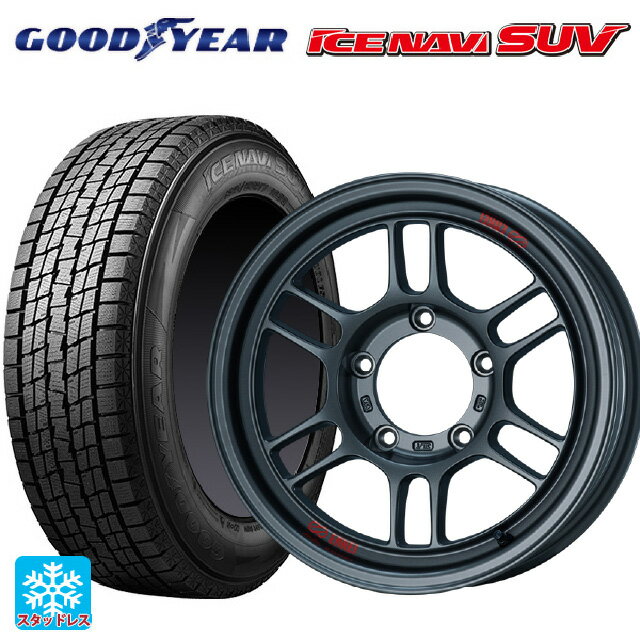 2025年製 175/80R16 91Q グッドイヤー アイスナビ SUV # エンケイ オールロード RPT1 マットダークガンメタリック 16-5.5J 国産車用 スタッドレスタイヤホイール4本セット