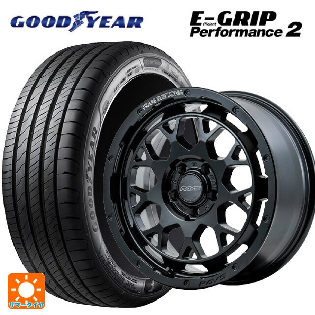 【6/22 20時〜 全品P5倍＆クーポン】205/60R16 96W グッドイヤー エフィシェントグリップ パフォーマンス2 レイズ チームデイトナ M9+ BOJ 16-7J 国産車用 サマータイヤホイール4本セット