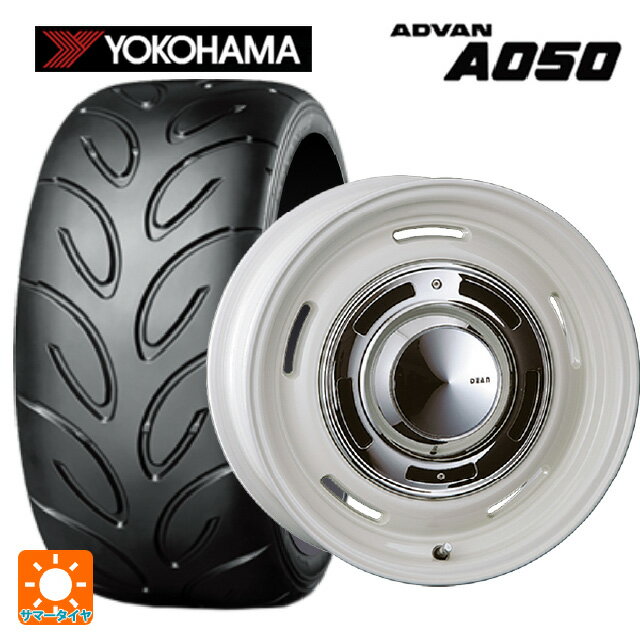 【6/22 20時〜 全品P5倍＆クーポン】165/50R15 73V ヨコハマ アドバン A050 コンパウンド M 正規品 クリムソン ディーン クロスカントリー マーガレットホワイト 15-4.5J 国産車用 サマータイヤホイール4本セット
