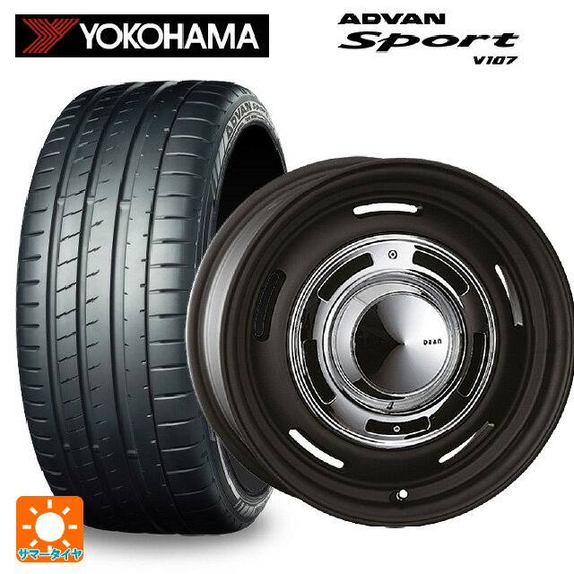 245/40R18 97Y XL ヨコハマ アドバンスポーツ V107 正規品 クリムソン ディーン クロスカントリー マットブラック 18-8J 国産車用 サマータイヤホイール4本セット