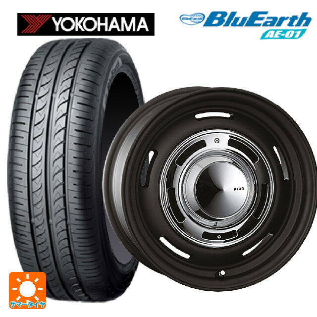 【6/22 20時〜 全品P5倍＆クーポン】165/55R14 72V ヨコハマ ブルーアース AE01 クリムソン ディーン クロスカントリー マットブラック 14-4.5J 国産車用 サマータイヤホイール4本セット