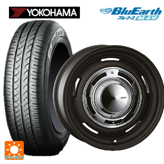 【6/15〜16限定 全品P5倍＆クーポン】ルノー カングー(KFK系)用 205/60R16 92H ヨコハマ ブルーアース AE01F クリムソン ディーン クロスカントリー マットブラック 新品サマータイヤホイール 4本セット