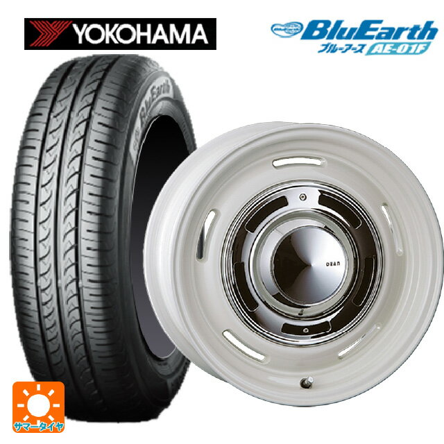 【6/15〜16限定 全品P5倍＆クーポン】185/70R14 88S ヨコハマ ブルーアース AE01F クリムソン ディーン クロスカントリー マーガレットホワイト 14-5J 国産車用 サマータイヤホイール4本セット