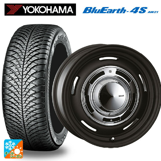 【6/22 20時〜 全品P5倍＆クーポン】215/65R16 98H ヨコハマ ブルーアース4S AW21 クリムソン ディーン クロスカントリー マットブラック 16-6.5J 国産車用 オールシーズンタイヤホイール4本セット