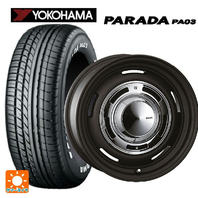 シトロエン ベルランゴ()用 215/65R16 109/107S ヨコハマ パラダ PA03 ホワイトレター # クリムソン ディーン クロスカントリー マットブラック 新品サマータイヤホイール 4本セット