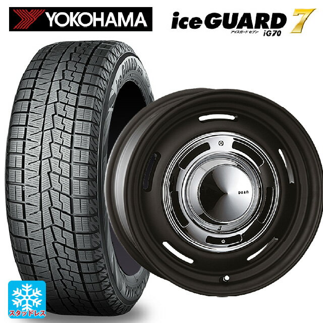 【6/11 1:59迄 全品ポイント5倍】215/65R16 98Q ヨコハマ アイスガード7(IG70) クリムソン ディーン クロスカントリー マットブラック 16-6.5J 国産車用 スタッドレスタイヤホイール4本セット