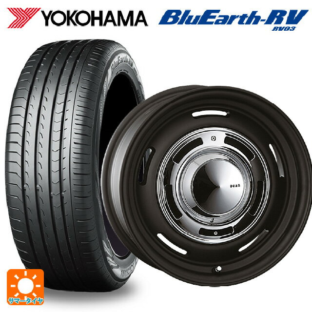 シトロエン ベルランゴ()用 205/60R16 96H XL ヨコハマ ブルーアース RV03 # クリムソン ディーン クロスカントリー マットブラック 新品サマータイヤホイール 4本セット