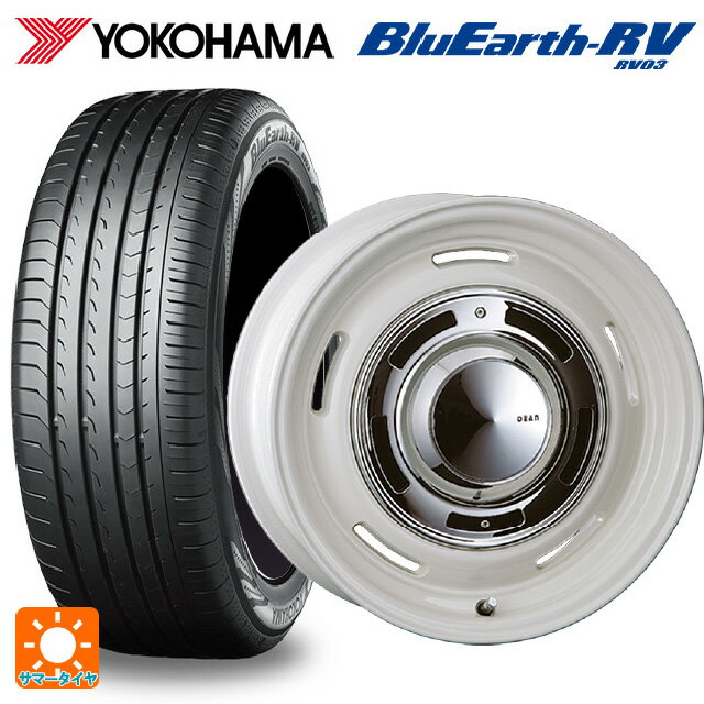 【6/15〜16限定 全品P5倍＆クーポン】ルノー カングー(KFK系)用 205/60R16 96H ヨコハマ ブルーアース RV03 # クリムソン ディーン クロスカントリー マーガレットホワイト 新品サマータイヤホイール 4本セット