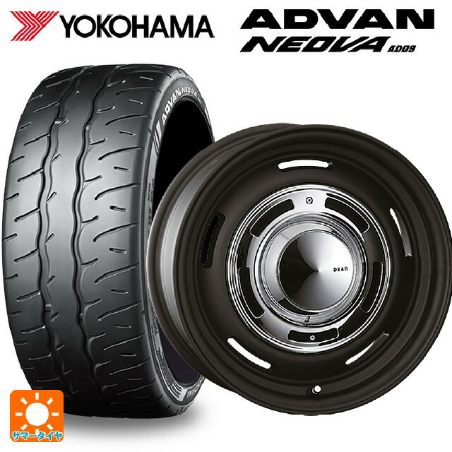 【6/22 20時〜 全品P5倍＆クーポン】215/45R18 93W XL ヨコハマ アドバン ネオバ AD09 正規品 クリムソン ディーン クロスカントリー マットブラック 18-8J 国産車用 サマータイヤホイール4本セット