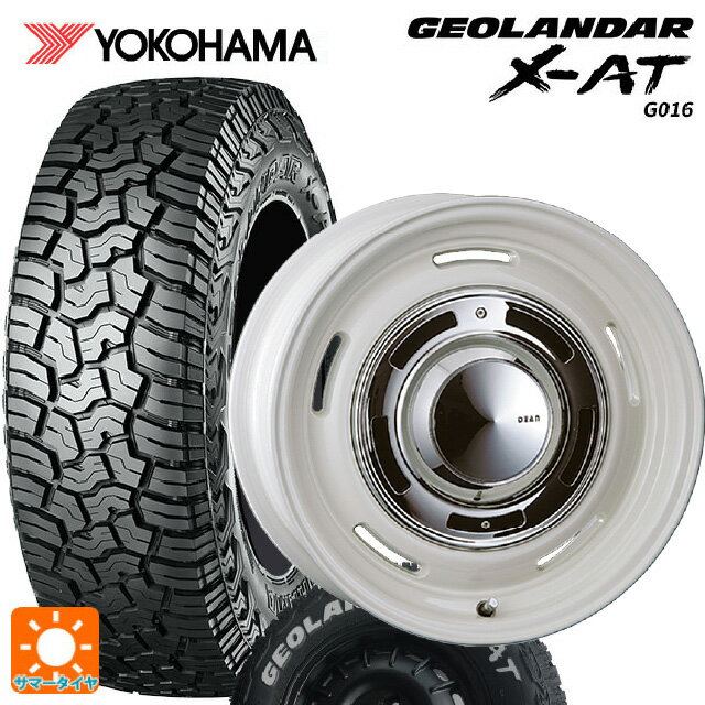 225/70R16 103S ヨコハマ ジオランダー X-AT G016 ホワイトレター 正規品 クリムソン ディーン クロスカントリー マーガレットホワイト 16-6.5J 国産車用 サマータイヤホイール4本セット