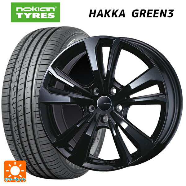 【6/11 1:59迄 全品ポイント5倍】ミニ ミニクーパー(電気自動車)(J01)用 195/60R16 93H XL ノキアン ハッカ グリーン3 ティーエーエス スマートライン 365 ブラック 新品サマータイヤホイール 4本セット