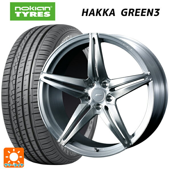 215/55R17 94V ノキアン ハッカ グリーン3 エンケイ レーシング GTC02 マットブラック 17-7.5J 国産車用 サマータイヤホイール4本セット