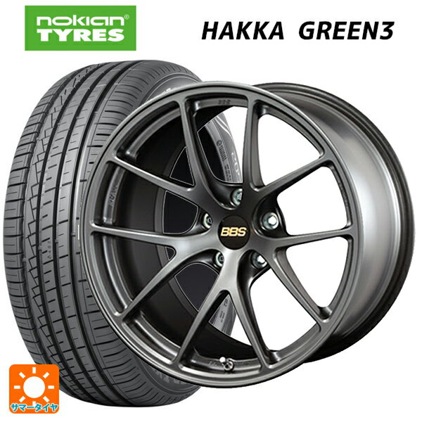 【6/22 20時〜 全品P5倍＆クーポン】205/60R16 96V XL ノキアン ハッカ グリーン3 BBS RI-A MGR 16-7J 国産車用 サマータイヤホイール4本セット