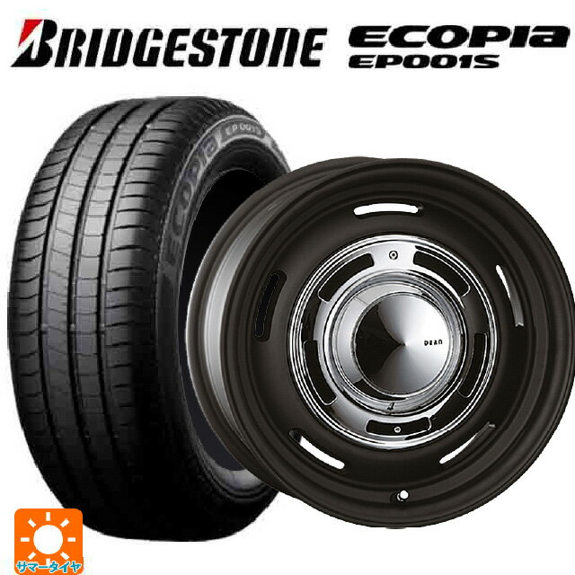 205/55R16 91V ブリヂストン エコピア EP001S 正規品 クリムソン ディーン クロスカントリー マットブラック 16-6.5J 国産車用 サマータイヤホイール4本セット