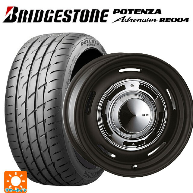 【6/20限定 全品P5倍＆クーポン】165/55R14 72V ブリヂストン ポテンザ アドレナリン RE004 正規品 クリムソン ディーン クロスカントリー マットブラック 14-4.5J 国産車用 サマータイヤホイール4本セット