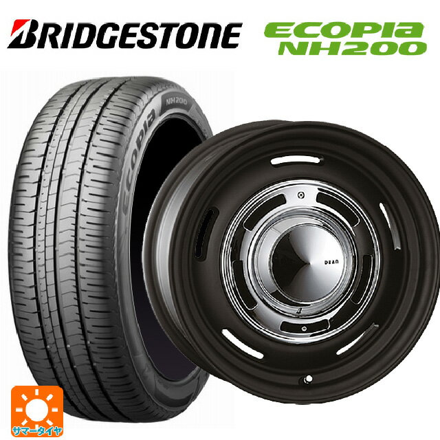 【6/15〜16限定 全品P5倍＆クーポン】ルノー カングー(KFK系)用 205/60R16 92H ブリヂストン エコピア NH200 正規品 # クリムソン ディーン クロスカントリー マットブラック 新品サマータイヤホイール 4本セット