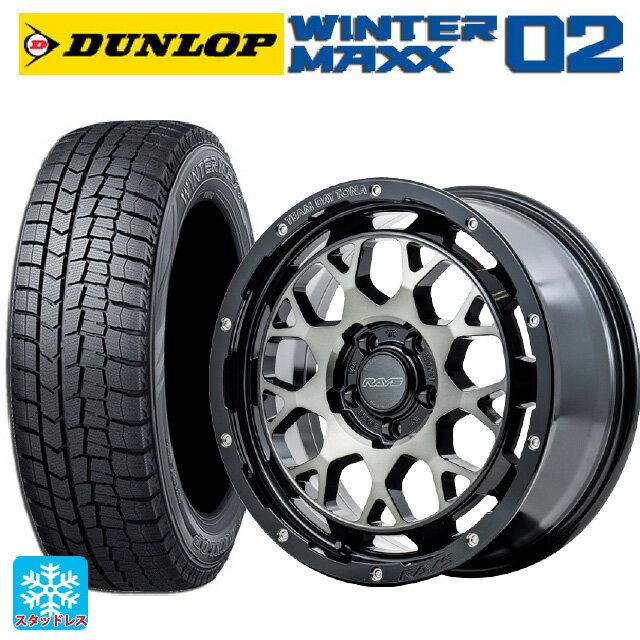 【6/20限定 全品P5倍＆クーポン】215/65R16 98Q ダンロップ ウィンターマックス 02(WM02) レイズ チームデイトナ M9+ BEL 16-7J 国産車用 スタッドレスタイヤホイール4本セット