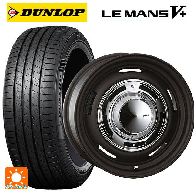 165/60R14 75H ダンロップ ルマン5プラス(ルマン5+) クリムソン ディーン クロスカントリー マットブラック 14-4.5J 国産車用 サマータイヤホイール4本セット