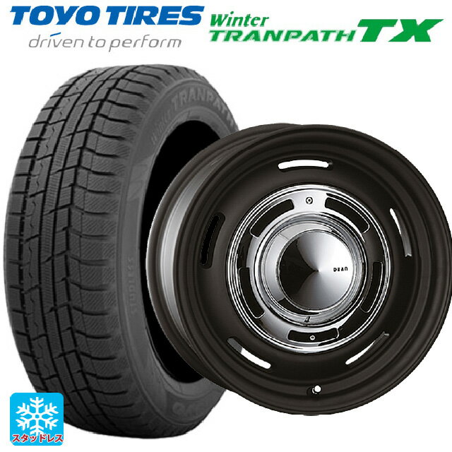 【6/15〜16限定 全品P5倍＆クーポン】215/65R16 98Q トーヨー ウインタートランパス TX クリムソン ディーン クロスカントリー マットブラック 16-6.5J 国産車用 スタッドレスタイヤホイール4本セット