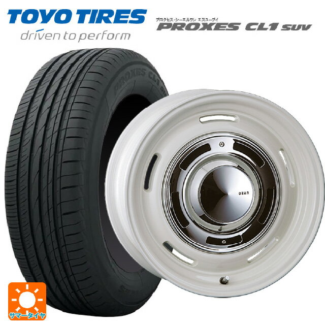 【6/15〜16限定 全品P5倍＆クーポン】215/70R16 100H トーヨー プロクセス CL1 SUV クリムソン ディーン クロスカントリー マーガレットホワイト 16-6.5J 国産車用 サマータイヤホイール4本セット