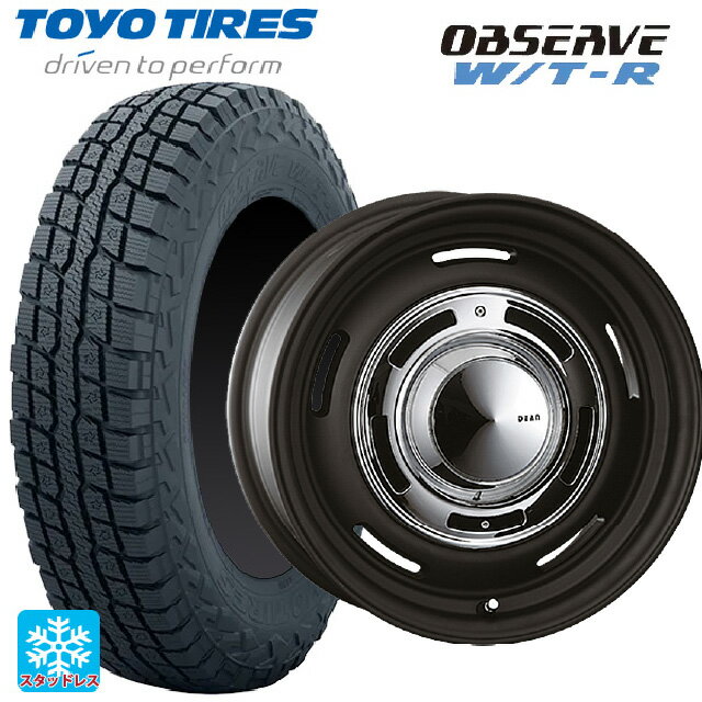 215/65R16 109/107Q トーヨー オブザーブ W/T-R クリムソン ディーン クロスカントリー マットブラック 16-7J 国産車用 スタッドレスタイヤホイール4本セット