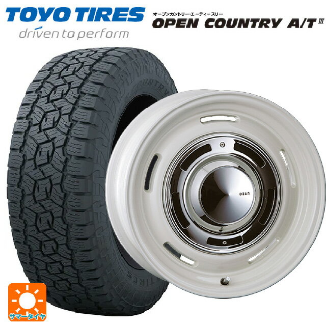 【6/15〜16限定 全品P5倍＆クーポン】225/70R16 103H トーヨー オープンカントリー AT3 ブラックレター クリムソン ディーン クロスカントリー マーガレットホワイト 16-6.5J 国産車用 サマータイヤホイール4本セット