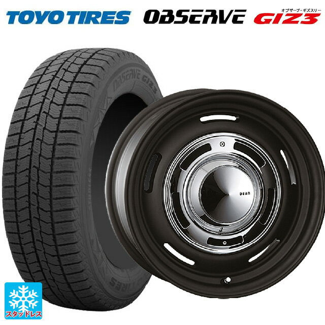 165/60R14 75Q トーヨー オブザーブ ガリットギズ3 クリムソン ディーン クロスカントリー マットブラック 14-4.5J 国産車用 スタッドレスタイヤホイール4本セット