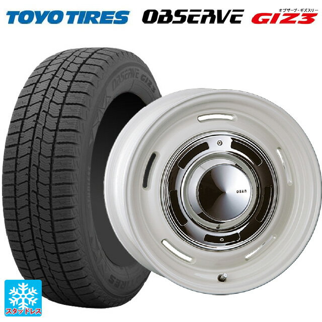 175/65R14 82Q トーヨー オブザーブ ガリットギズ3 クリムソン ディーン クロスカントリー マーガレットホワイト 14-5J 国産車用 スタッドレスタイヤホイール4本セット