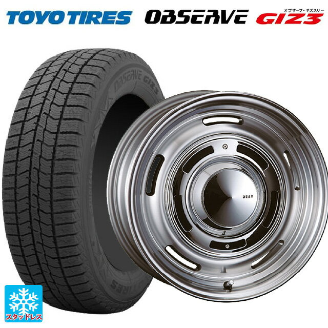 205/55R16 91Q トーヨー オブザーブ ガリットギズ3 クリムソン ディーン クロスカントリー バーニッシュグレー 16-6.5J 国産車用 スタッドレスタイヤホイール4本セット
