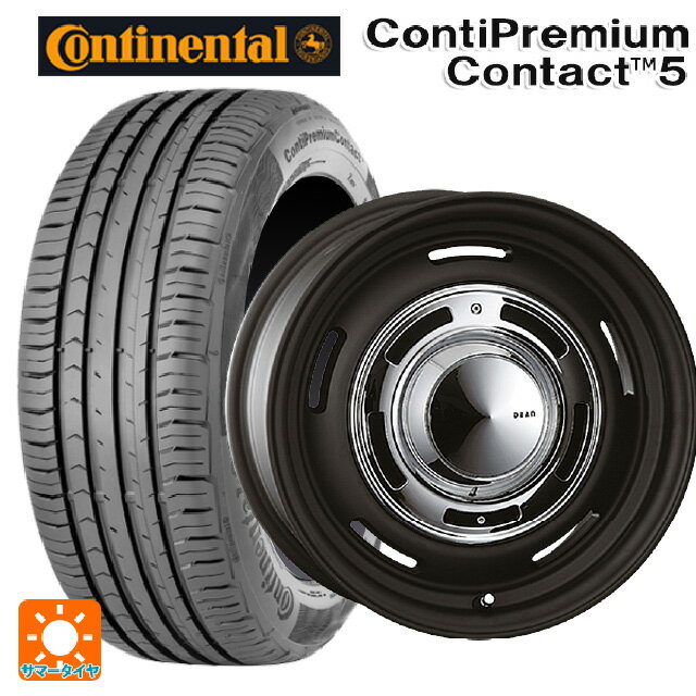 ルノー カングー(KFK系)用 205/60R16 96V XL コンチネンタル コンチプレミアムコンタクト 5 正規品 クリムソン ディーン クロスカントリー マットブラック 新品サマータイヤホイール 4本セット