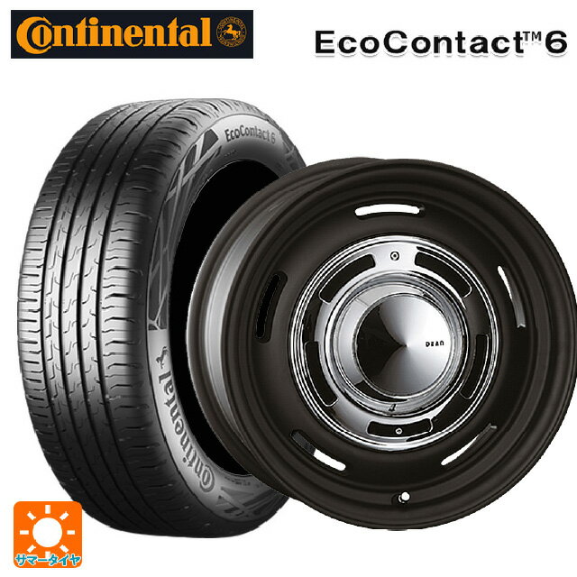 【6/15〜16限定 全品P5倍＆クーポン】ルノー カングー(KFK系)用 205/60R16 96H XL コンチネンタル エココンタクト 6 正規品 クリムソン ディーン クロスカントリー マットブラック 新品サマータイヤホイール 4本セット