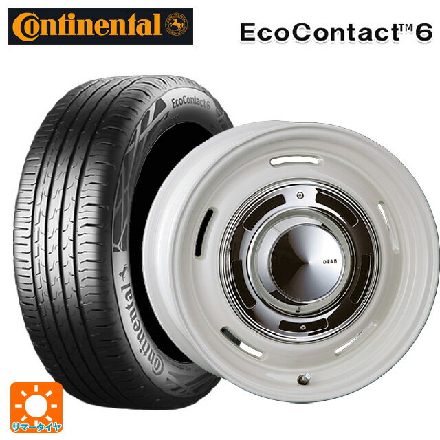 【6/20限定 全品P5倍＆クーポン】ルノー カングー(KFK系)用 205/60R16 96H XL コンチネンタル エココンタクト 6 正規品 クリムソン ディーン クロスカントリー マーガレットホワイト 新品サマータイヤホイール 4本セット