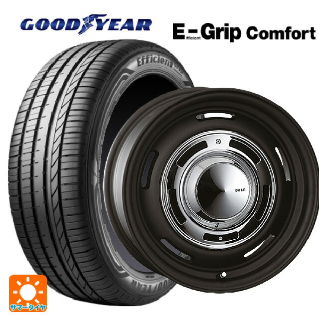 【6/15〜16限定 全品P5倍＆クーポン】ルノー カングー(KFK系)用 205/60R16 92H グッドイヤー エフィシェントグリップ コンフォート クリムソン ディーン クロスカントリー マットブラック 新品サマータイヤホイール 4本セット