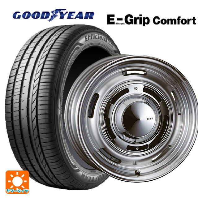 205/55R16 91V グッドイヤー エフィシェントグリップ コンフォート クリムソン ディーン クロスカントリー バーニッシュグレー 16-6.5J 国産車用 サマータイヤホイール4本セット