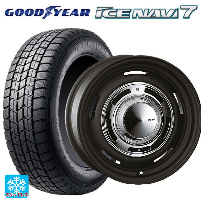 【6/15〜16限定 全品P5倍＆クーポン】185/70R14 88Q グッドイヤー アイスナビ7(数量限定) クリムソン ディーン クロスカントリー マットブラック 14-5J 国産車用 スタッドレスタイヤホイール4本セット