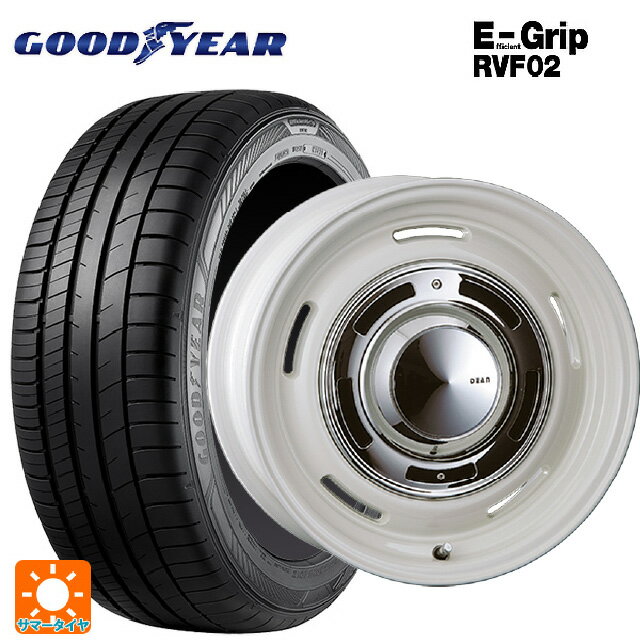 215/45R18 93W XL グッドイヤー エフィシェントグリップ RVF02 クリムソン ディーン クロスカントリー マーガレットホワイト 18-8J 国産車用 サマータイヤホイール4本セット
