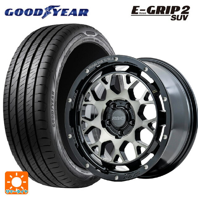 235/60R18 107V XL グッドイヤー エフィシェントグリップ 2 SUV レイズ チームデイトナ M9+ BEL 18-7.5J 国産車用 サマータイヤホイール4本セット