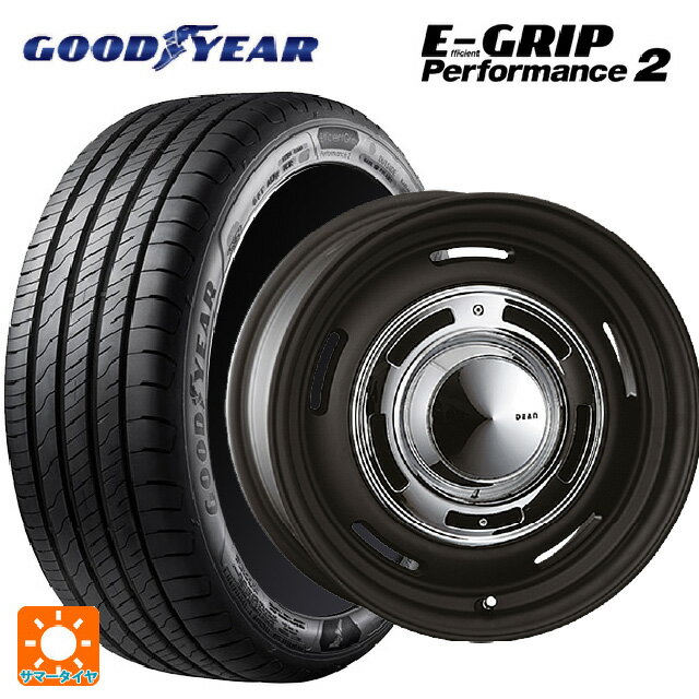 【6/15〜16限定 全品P5倍＆クーポン】ルノー カングー(KFK系)用 205/60R16 96W グッドイヤー エフィシェントグリップ パフォーマンス2 クリムソン ディーン クロスカントリー マットブラック 新品サマータイヤホイール 4本セット