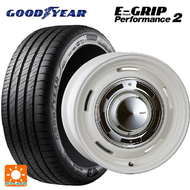 【6/15〜16限定 全品P5倍＆クーポン】ルノー カングー(KFK系)用 205/60R16 96W グッドイヤー エフィシェントグリップ パフォーマンス2 クリムソン ディーン クロスカントリー マーガレットホワイト 新品サマータイヤホイール 4本セット