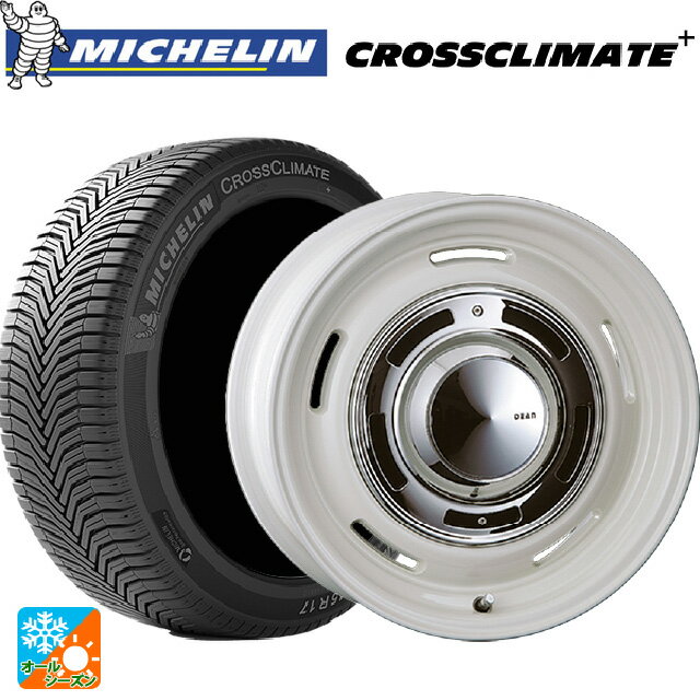【6/22 20時〜 全品P5倍＆クーポン】165/65R14 83T XL ミシュラン 正規品 クロスクライメイトプラス クリムソン ディーン クロスカントリー マーガレットホワイト 14-5J 国産車用 オールシーズンタイヤホイール4本セット
