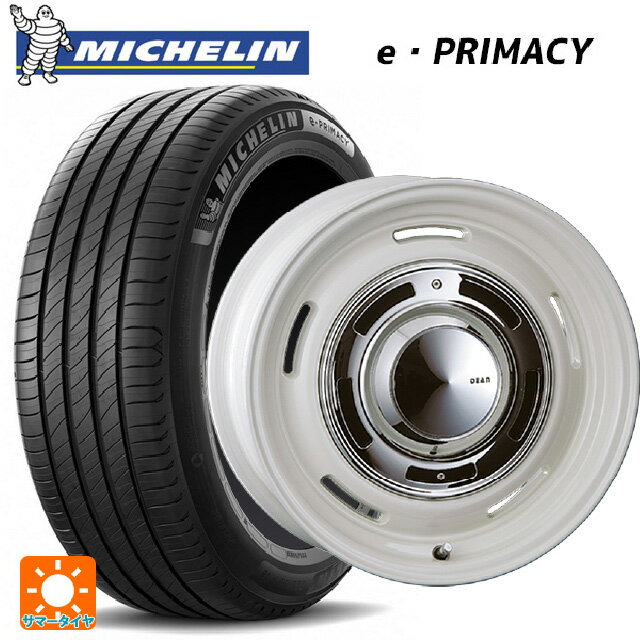 【6/15〜16限定 全品P5倍＆クーポン】185/60R15 88H XL ミシュラン 正規品 Eプライマシー クリムソン ディーン クロスカントリー マーガレットホワイト 15-6J 国産車用 サマータイヤホイール4本セット
