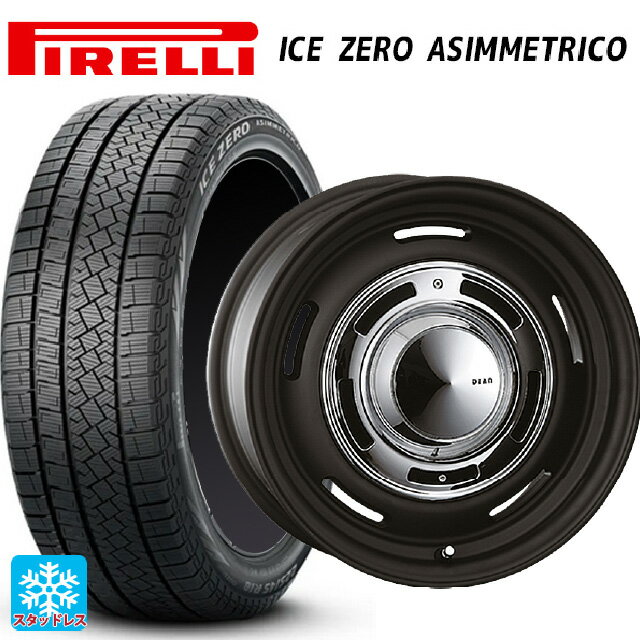 235/60R18 107H XL ピレリ アイスゼロ アシンメトリコ 正規品 # クリムソン ディーン クロスカントリー マットブラック 18-8J 国産車用 スタッドレスタイヤホイール4本セット