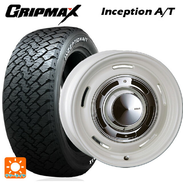 【6/22 20時〜 全品P5倍＆クーポン】215/65R16 98T グリップマックス インセプション A/T ホワイトレター クリムソン ディーン クロスカントリー マーガレットホワイト 16-6.5J 国産車用 サマータイヤホイール4本セット
