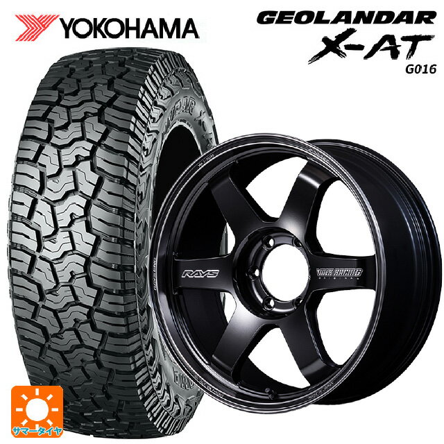 トヨタ ランドクルーザー300(300系)用 265/65R18 122/119Q ヨコハマ ジオランダー X-AT G016 ブラックレター 正規品 # レイズ ボルクレーシング TE37ウルトラ ラージPCD ブラックシャドウ LTD. PH 新品サマータイヤホイール 4本セット