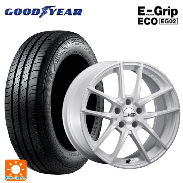 225/45R18 95W XL グッドイヤー エフィシェントグリップ エコ EG02 タナベ ライナー タイプ10 モノブロック ホワイト 18-7.5J 国産車用 サマータイヤホイール4本セット