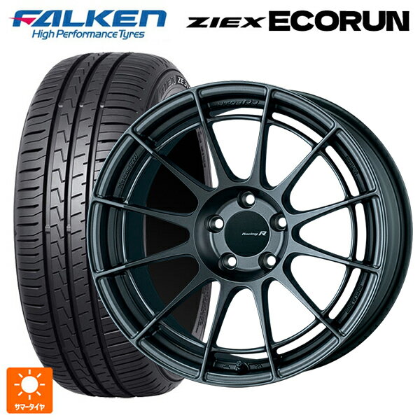 215/50R17 95W XL ファルケン ZE310R エコラン エンケイ レーシングレボリューション NT03RR マットダークガンメタリック 17-7J 国産車用 サマータイヤホイール4本セット