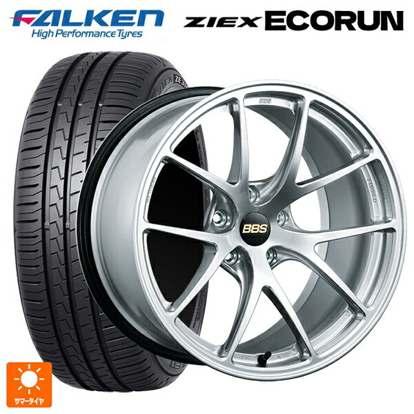 215/50R17 95W XL ファルケン ZE310R エコラン BBS RI-A DS 17-7.5J 国産車用 サマータイヤホイール4本セット